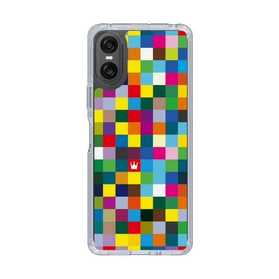 スリムプロテクションケース［ CASEPLAY Rainbow Check ］