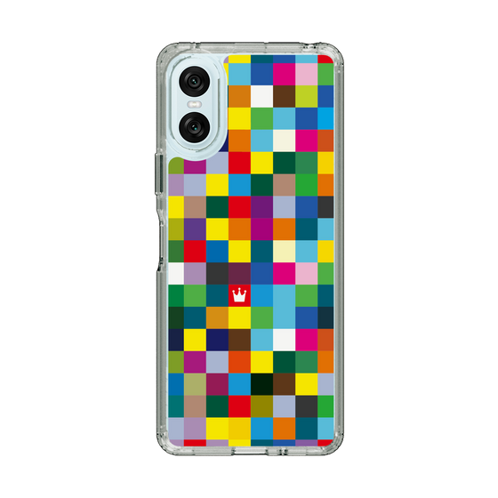 スリムプロテクションケース［ CASEPLAY Rainbow Check ］