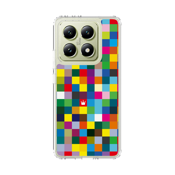 スリムプロテクションケース［ CASEPLAY Rainbow Check ］