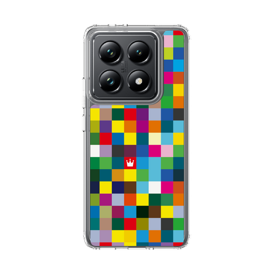 スリムプロテクションケース［ CASEPLAY Rainbow Check ］