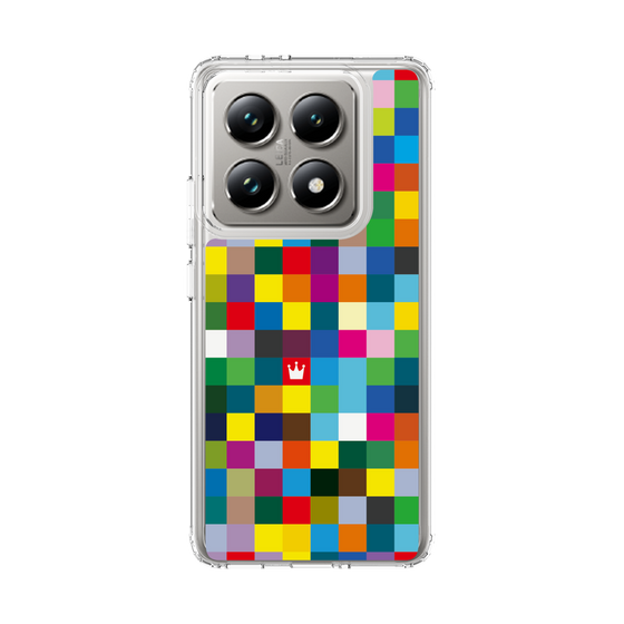 スリムプロテクションケース［ CASEPLAY Rainbow Check ］