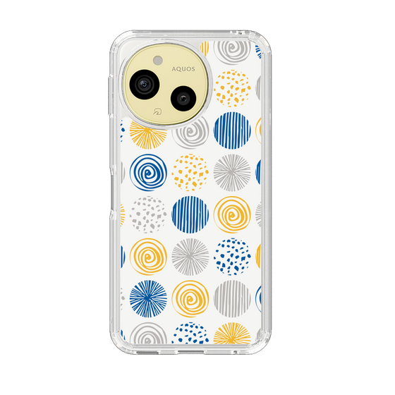 スリムプロテクションケース［ Nordic Circle - Blue ］