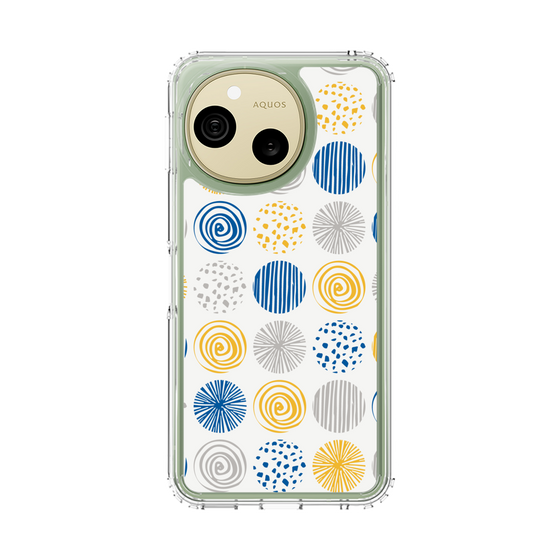 スリムプロテクションケース［ Nordic Circle - Blue ］