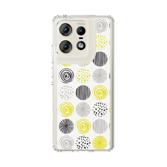 スリムプロテクションケース［ Nordic Circle - Yellow ］