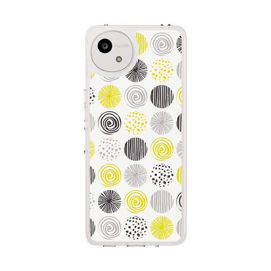 スリムプロテクションケース［ Nordic Circle - Yellow ］
