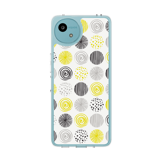 スリムプロテクションケース［ Nordic Circle - Yellow ］