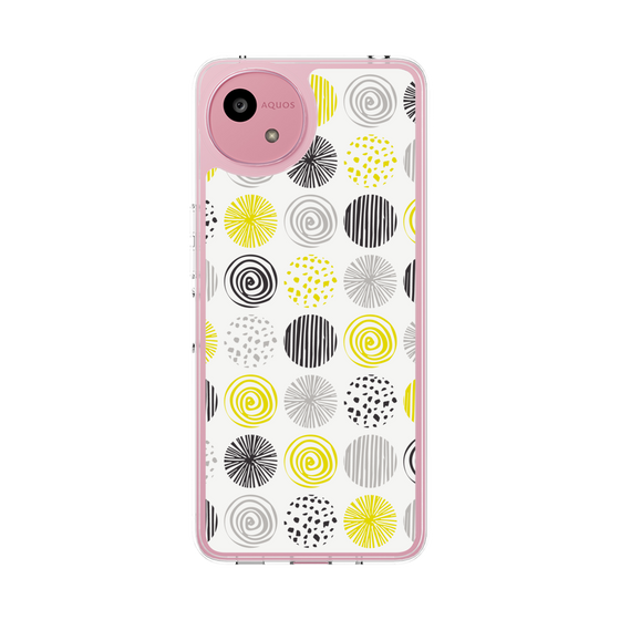 スリムプロテクションケース［ Nordic Circle - Yellow ］