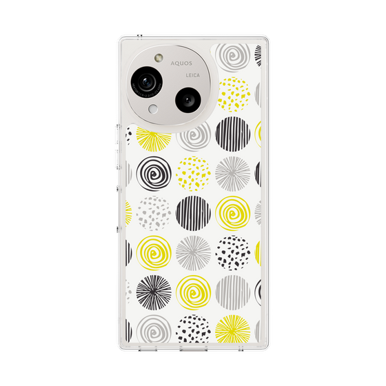 スリムプロテクションケース［ Nordic Circle - Yellow ］