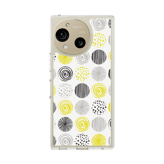 スリムプロテクションケース［ Nordic Circle - Yellow ］