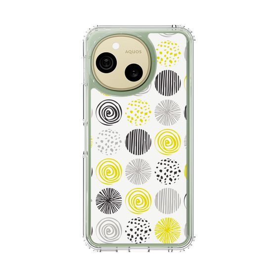 スリムプロテクションケース［ Nordic Circle - Yellow ］