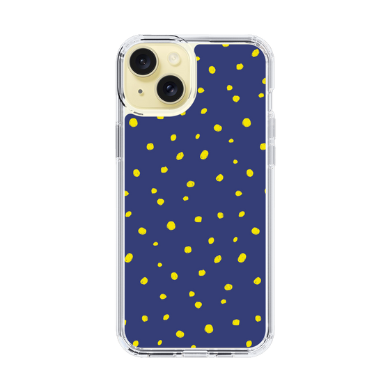 スリムプロテクションケース［ Drawing Dot - Navy ］