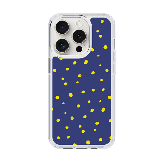 スリムプロテクションケース［ Drawing Dot - Navy ］