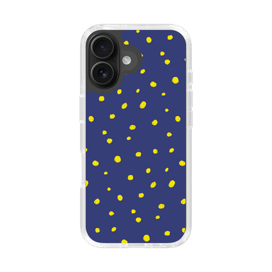 スリムプロテクションケース［ Drawing Dot - Navy ］