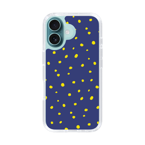 スリムプロテクションケース［ Drawing Dot - Navy ］