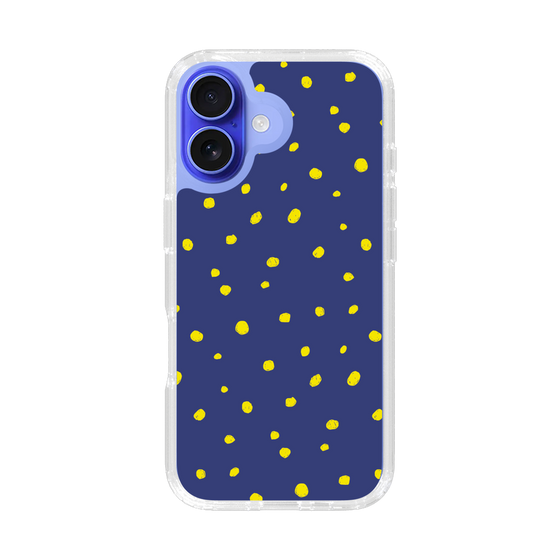 スリムプロテクションケース［ Drawing Dot - Navy ］