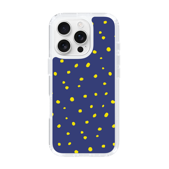 スリムプロテクションケース［ Drawing Dot - Navy ］