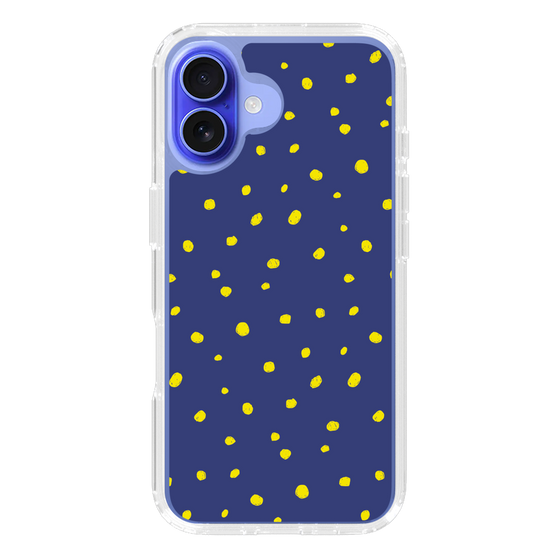 スリムプロテクションケース［ Drawing Dot - Navy ］