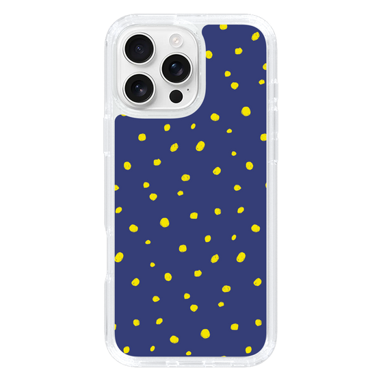 スリムプロテクションケース［ Drawing Dot - Navy ］