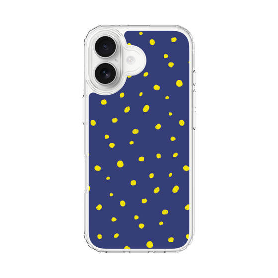 スリムプロテクションケース［ Drawing Dot - Navy ］