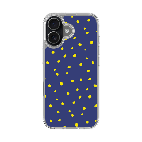 スリムプロテクションケース［ Drawing Dot - Navy ］