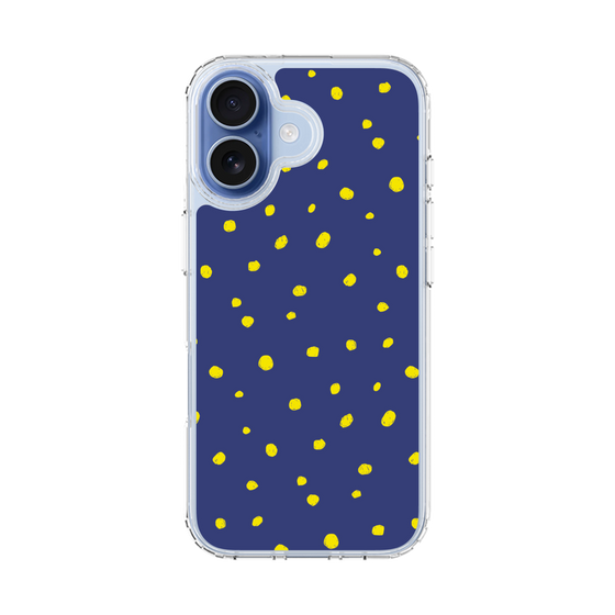 スリムプロテクションケース［ Drawing Dot - Navy ］