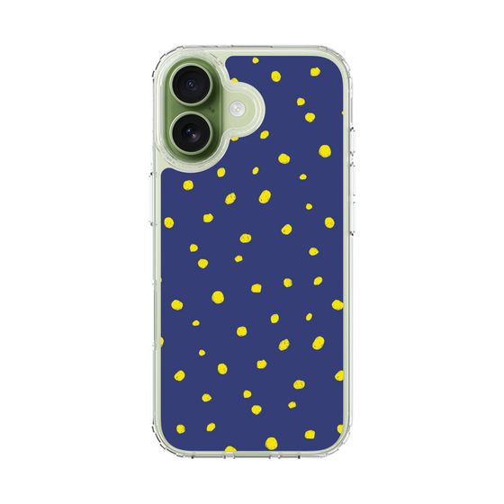 スリムプロテクションケース［ Drawing Dot - Navy ］