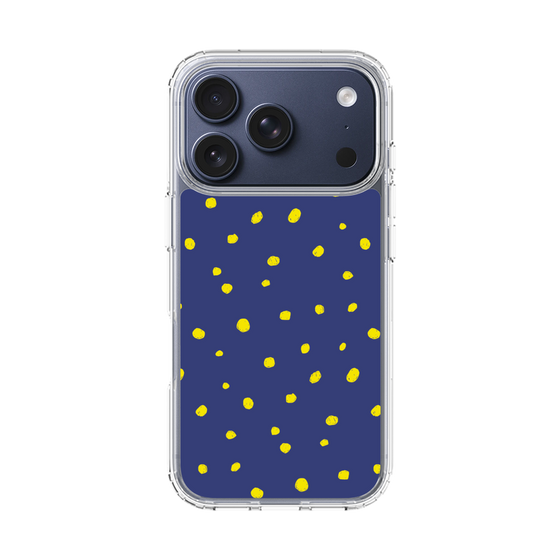スリムプロテクションケース［ Drawing Dot - Navy ］