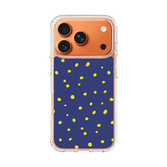 スリムプロテクションケース［ Drawing Dot - Navy ］