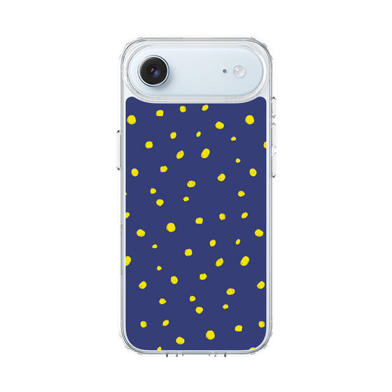 スリムプロテクションケース［ Drawing Dot - Navy ］