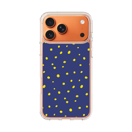 スリムプロテクションケース［ Drawing Dot - Navy ］