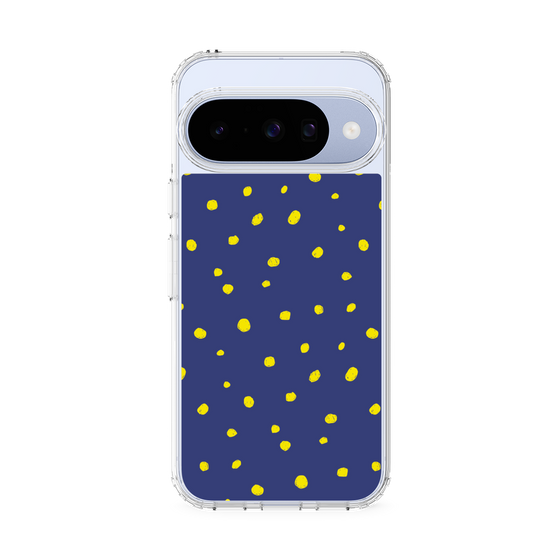 スリムプロテクションケース［ Drawing Dot - Navy ］