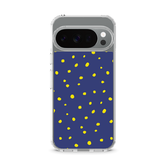 スリムプロテクションケース［ Drawing Dot - Navy ］