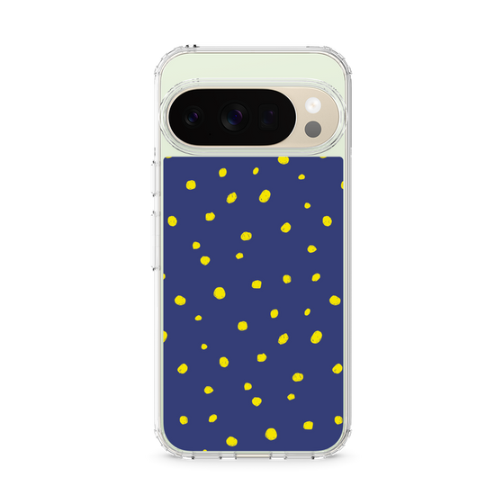 スリムプロテクションケース［ Drawing Dot - Navy ］