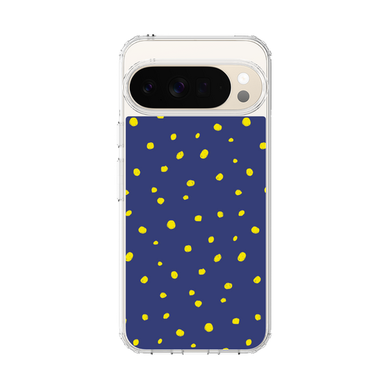 スリムプロテクションケース［ Drawing Dot - Navy ］