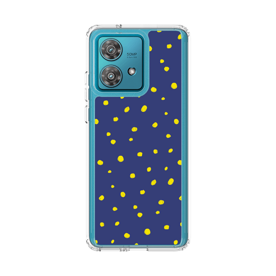 スリムプロテクションケース［ Drawing Dot - Navy ］