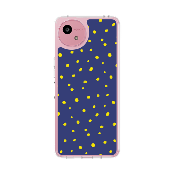 スリムプロテクションケース［ Drawing Dot - Navy ］