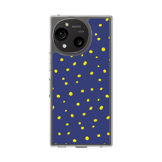 スリムプロテクションケース［ Drawing Dot - Navy ］