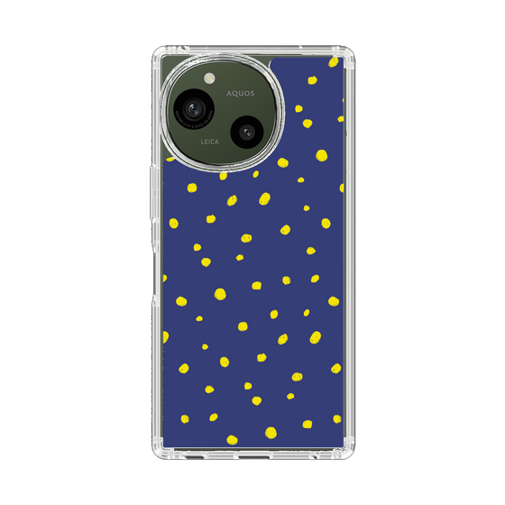スリムプロテクションケース［ Drawing Dot - Navy ］