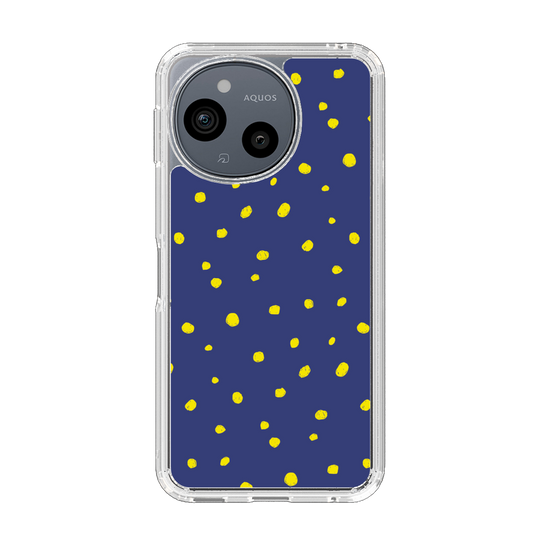 スリムプロテクションケース［ Drawing Dot - Navy ］
