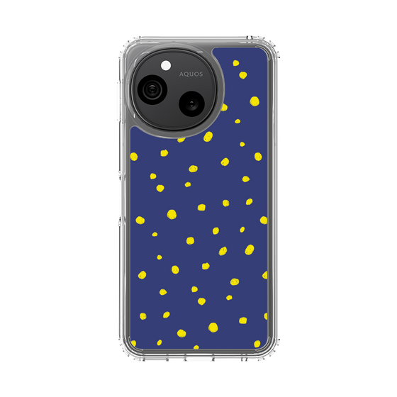 スリムプロテクションケース［ Drawing Dot - Navy ］