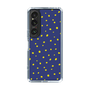 スリムプロテクションケース［ Drawing Dot - Navy ］