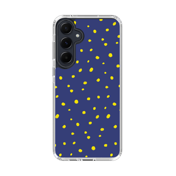 スリムプロテクションケース［ Drawing Dot - Navy ］