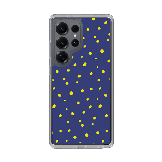 スリムプロテクションケース［ Drawing Dot - Navy ］