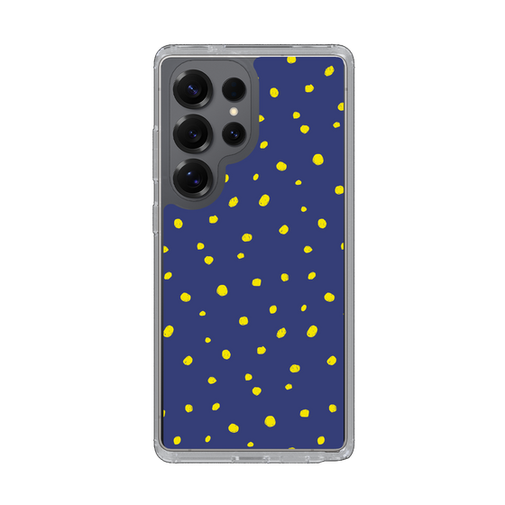 スリムプロテクションケース［ Drawing Dot - Navy ］