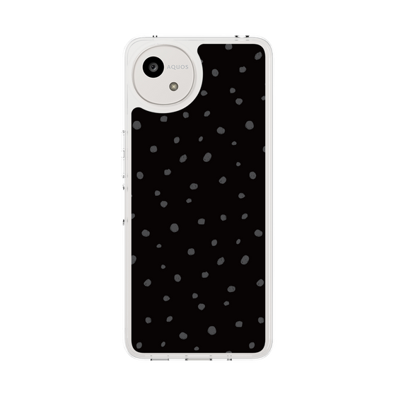 スリムプロテクションケース［ Drawing Dot - Black ］