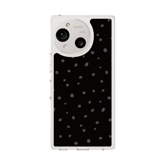 スリムプロテクションケース［ Drawing Dot - Black ］