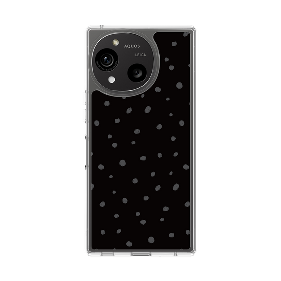 スリムプロテクションケース［ Drawing Dot - Black ］