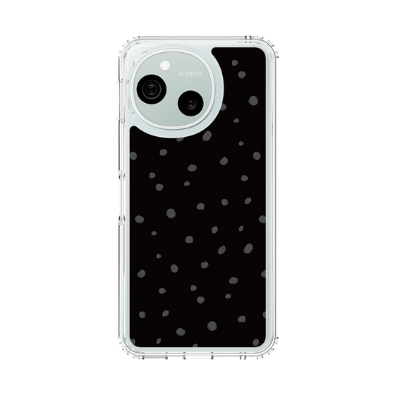 スリムプロテクションケース［ Drawing Dot - Black ］
