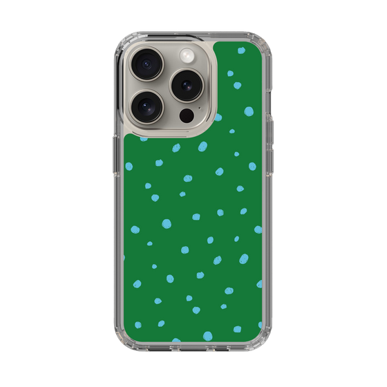 スリムプロテクションケース［ Drawing Dot - Green ］