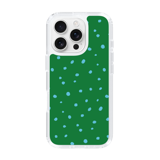 スリムプロテクションケース［ Drawing Dot - Green ］